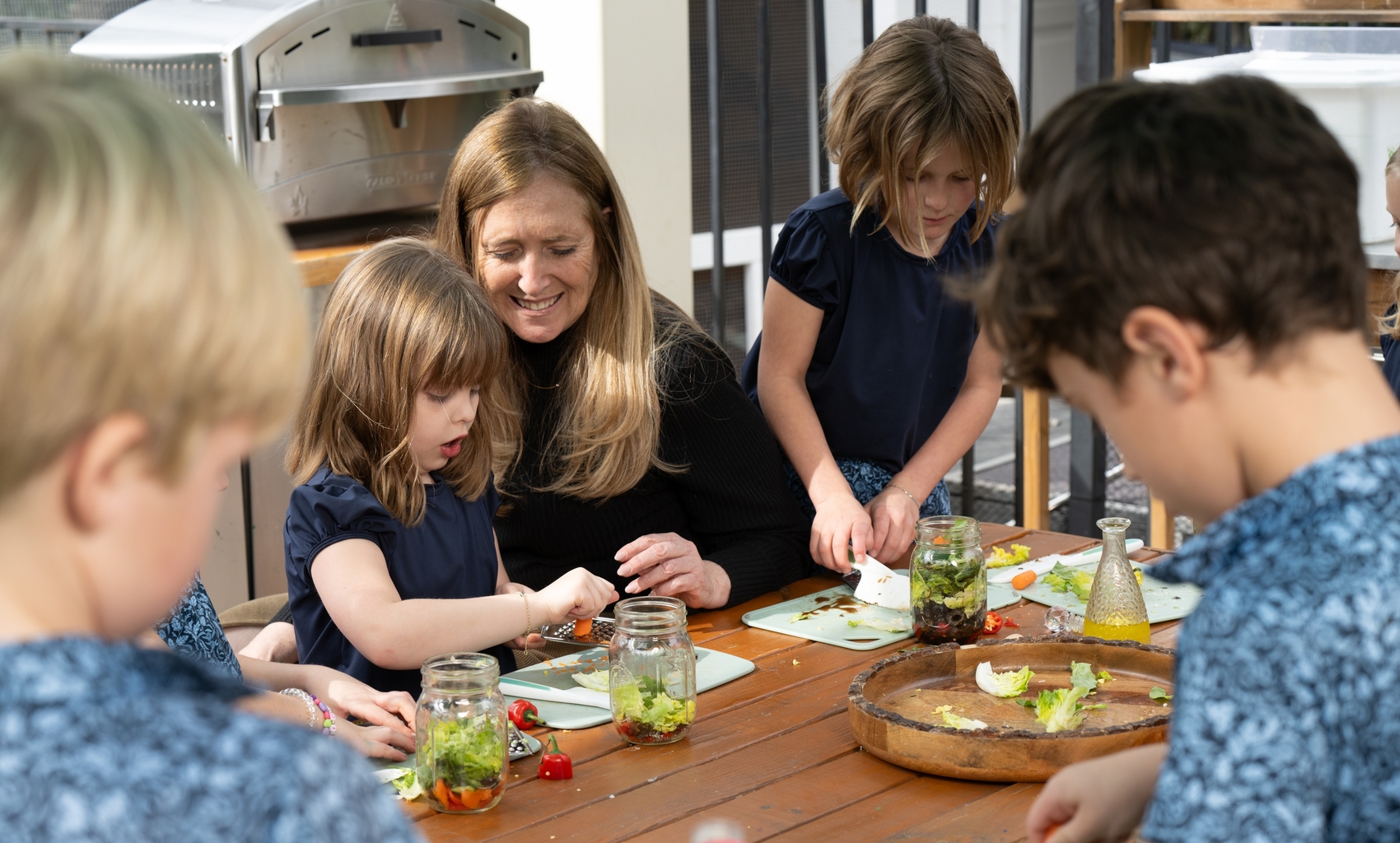 picture of children engaging in farm-to-table activities