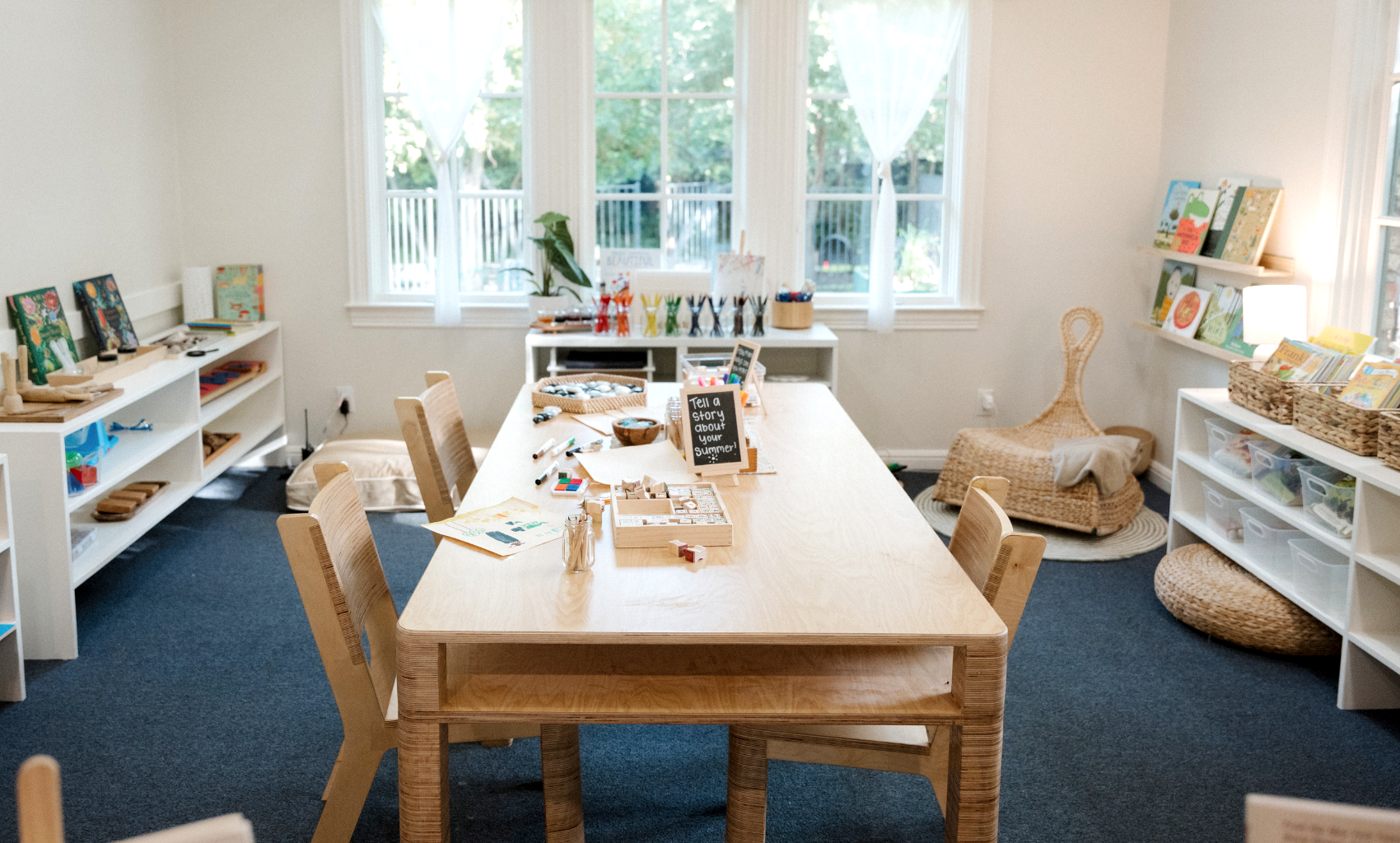 picture of a classroom at The Compass School of Texas in Dallas, Texas.